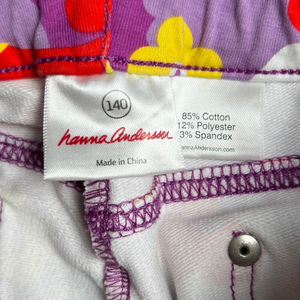 Hanna Andersson Girls Floral Print Pants Multi Color Size 140 - Picture 2 of 6